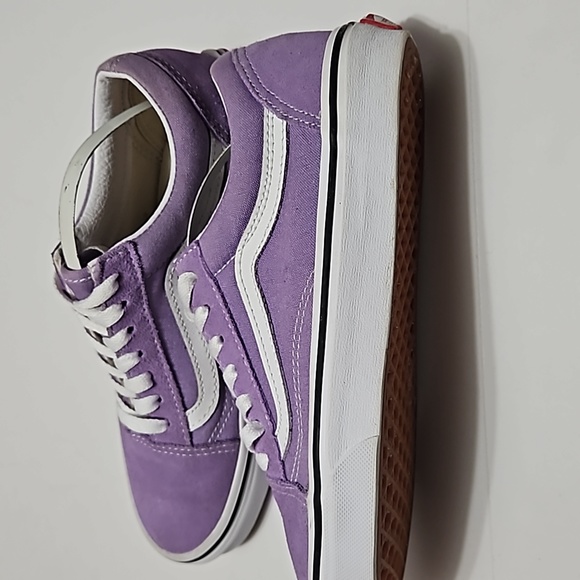 Vans Shoes - Vans Off The Wall Unisex Purple & White Sneakers Mens Sz 5.5, Womens Sz 7 #S-121